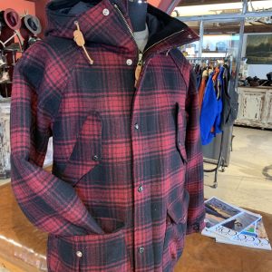 Manifattura Ceccarelli - Giacca Check Rosso e Nero Cappuccio