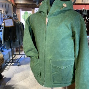 Manifattura Ceccarelli - Giacca Cerata Verde Cappuccio
