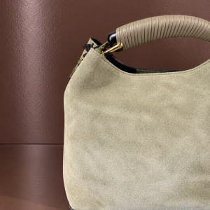 ViaMail Bag - Borsa Secchiello Camoscio Verde H05