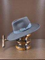 Mauro Guerresco - Cappello in Lana Grigio con Fiocco 671830